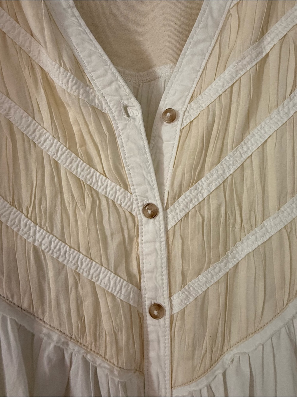 Anthropologie Pilcro Button-Front Twofer Mini Dress - Picture 7 of 8